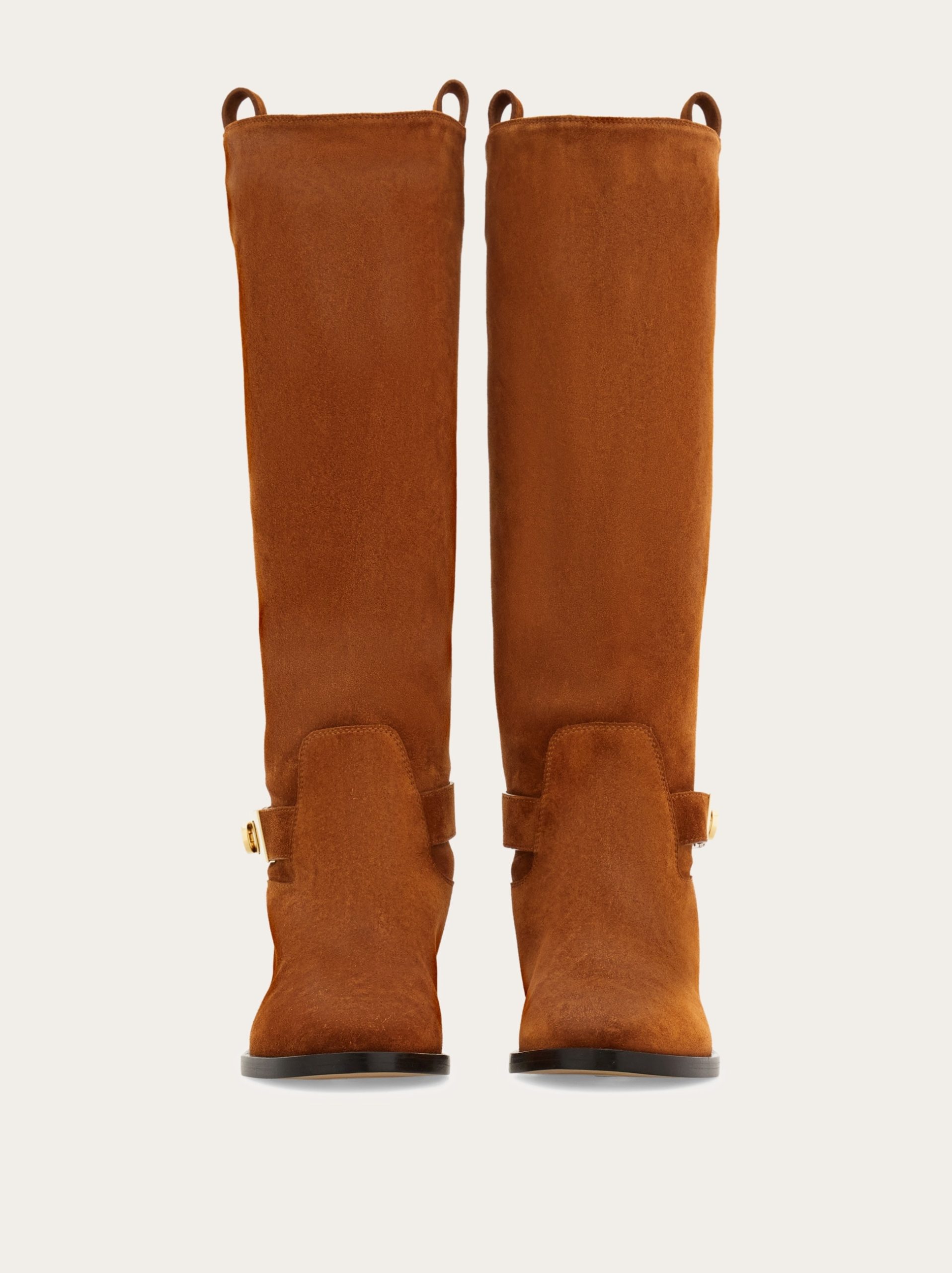 Ferragamo Knee high boot with Hug buckle detail - Image 7
